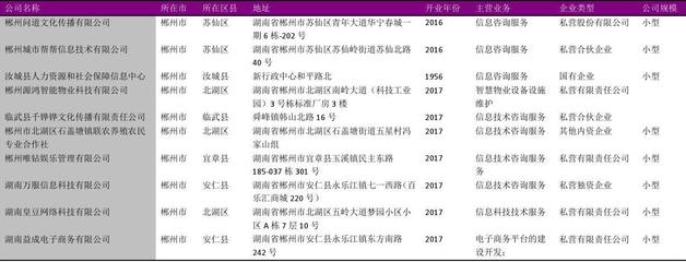 郴州市信息技術(shù)咨詢服務(wù)公司名錄（2018版，精選140家）